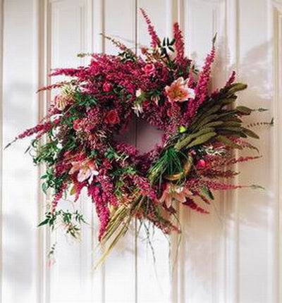 Pink Lilies and red Tulips mix display