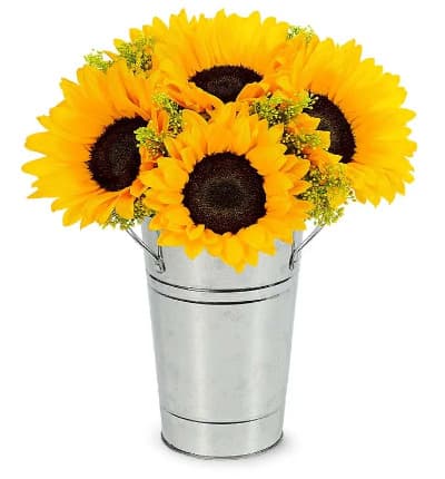 * Sunflowers
* Galvanized Tin